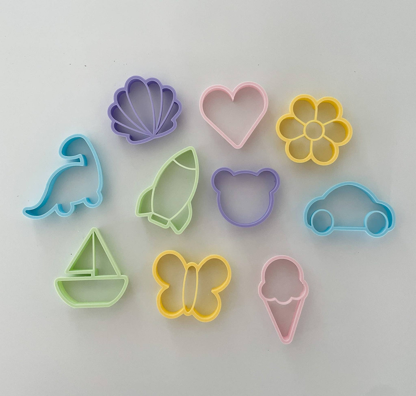 Assorted Colour Cutter Set - Eco Playdough Tools